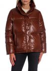GANT DOWN JACKET CROPPED DOWN COCOA BEAN